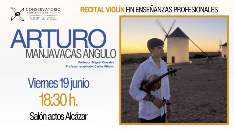Arturo Manjavacas Angulo, Violín
