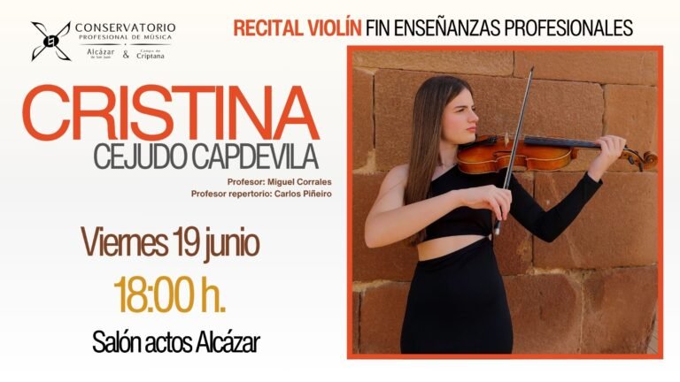 Cristina Cejudo Capdevila, Violín