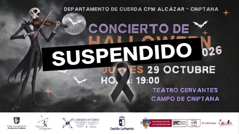 SUSPENDIDO · HALLOWEEN CONCERT